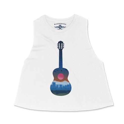 Crop Tank Heather White