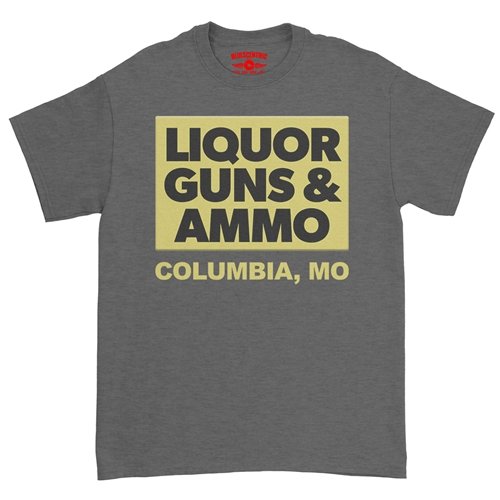 Liquor Guns and Ammo T-Shirt - Classic Heavy Cotton
