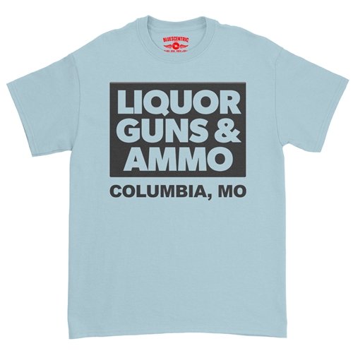 Liquor Guns and Ammo T-Shirt - Classic Heavy Cotton