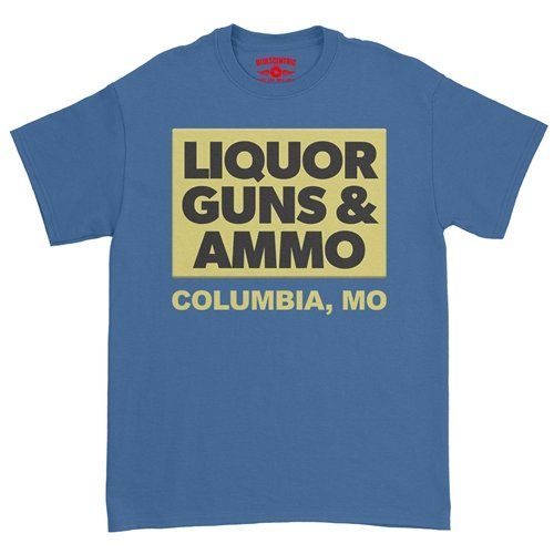 Liquor Guns and Ammo T-Shirt - Classic Heavy Cotton