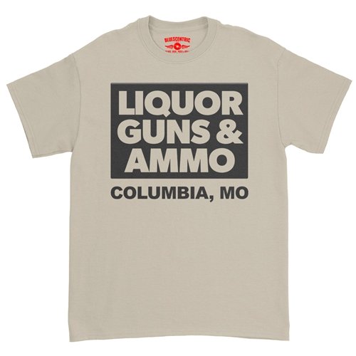 Liquor Guns and Ammo T-Shirt - Classic Heavy Cotton