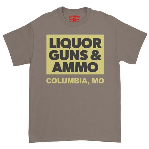 Liquor Guns and Ammo T-Shirt - Classic Heavy Cotton