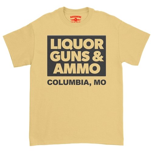 Liquor Guns and Ammo T-Shirt - Classic Heavy Cotton