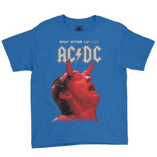 AC/DC Stiff Upper Lip Live Youth T-Shirt – Lightweight Vintage