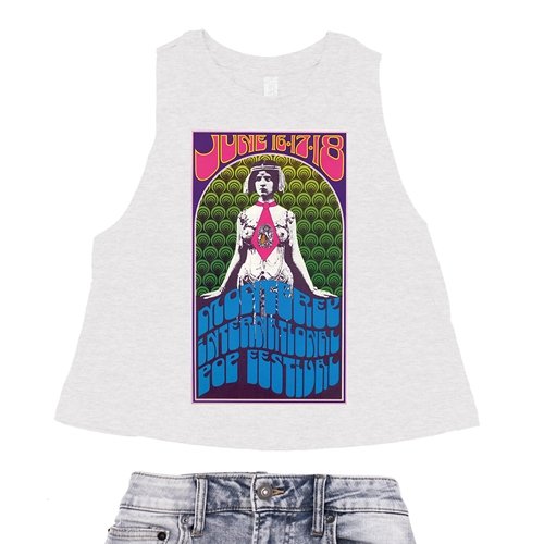 Crop Tank Heather White
