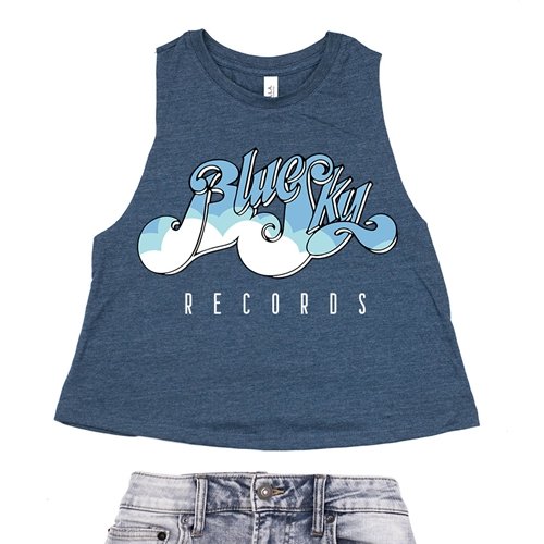 Crop Tank Heather Deep Teal