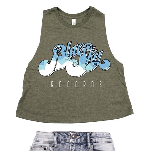 Crop Tank Heather Olive