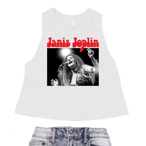 Crop Tank Heather White