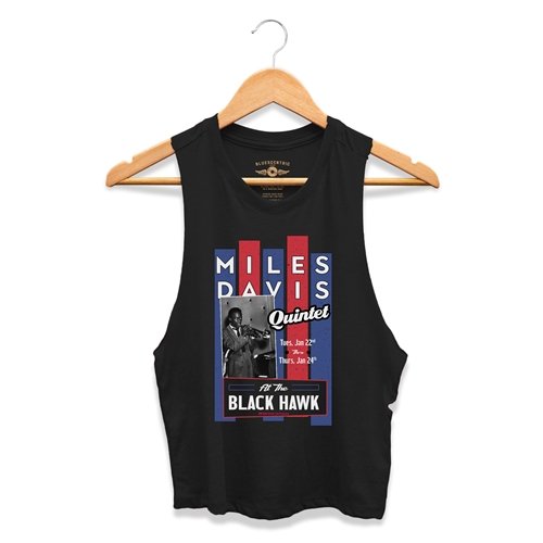 Crop Tank Heather Black