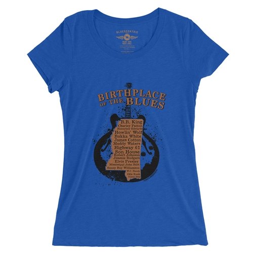 Birthplace of the Blues Trail Ladies T Shirt