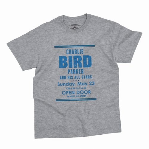 Charlie "Bird" Parker Concert T-Shirt - Classic Heavy Cotton