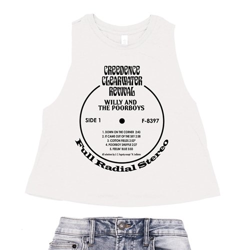 Crop Tank Heather White