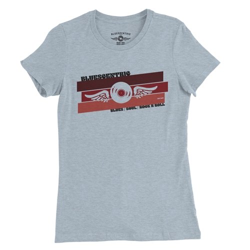 Bluescentric Rocket Blues Soul Rock n Roll Ladies T Shirt - Relaxed Fit