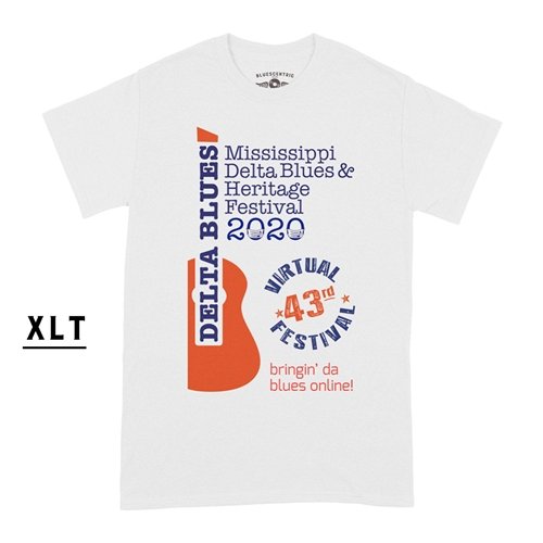 XLT Delta Blues Festival 43rd Virtual Festival T-Shirt - Men's Big & Tall