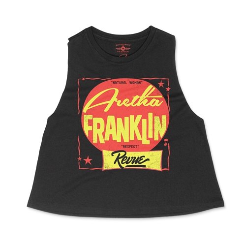 Crop Tank Heather Black