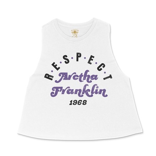 Crop Tank Heather White