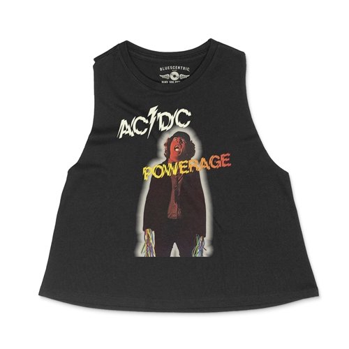 Crop Tank Heather Black
