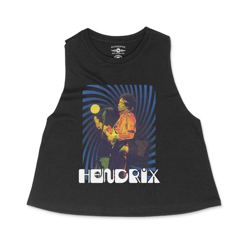 Crop Tank Heather Black