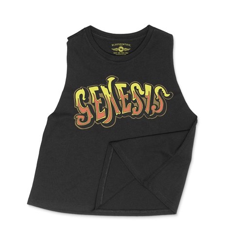 Crop Tank Heather Black