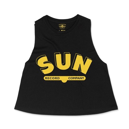 Crop Tank Heather Black
