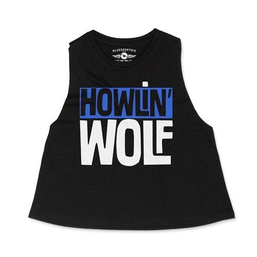 Crop Tank Heather Black