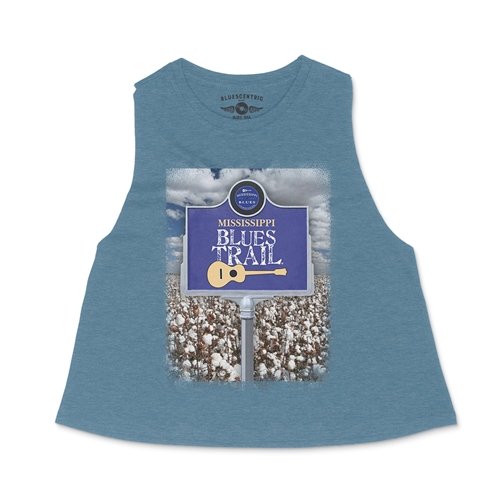 Crop Tank Heather Deep Teal