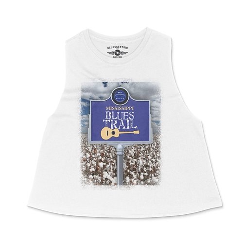 Crop Tank Heather White