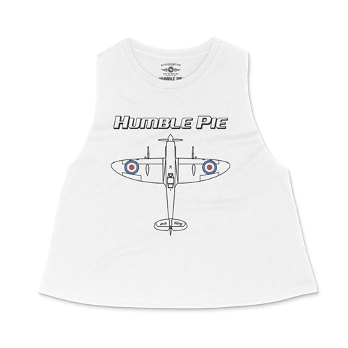 Crop Tank Heather White