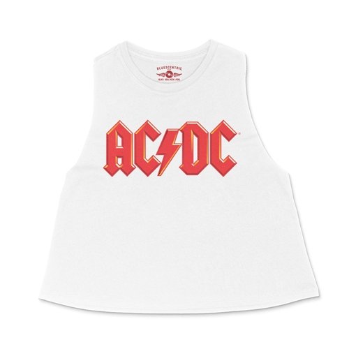 Crop Tank Heather White