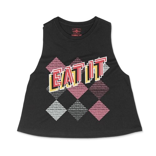 Crop Tank Heather Black