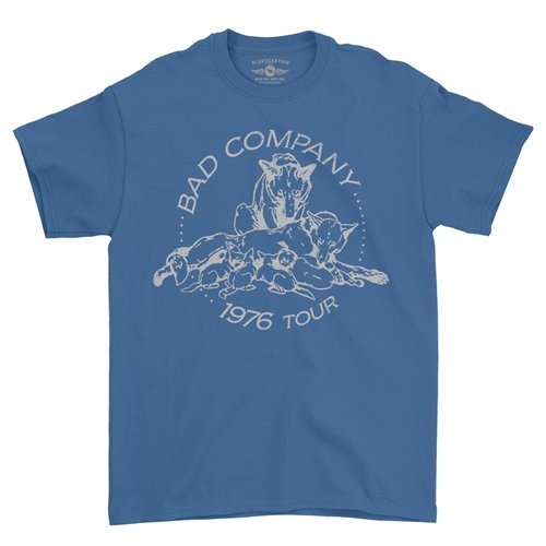 Bad Company 1976 Tour T-Shirt - Classic Heavy Cotton