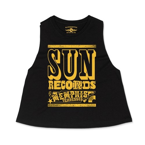 Crop Tank Heather Black