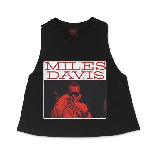 Crop Tank Heather Black