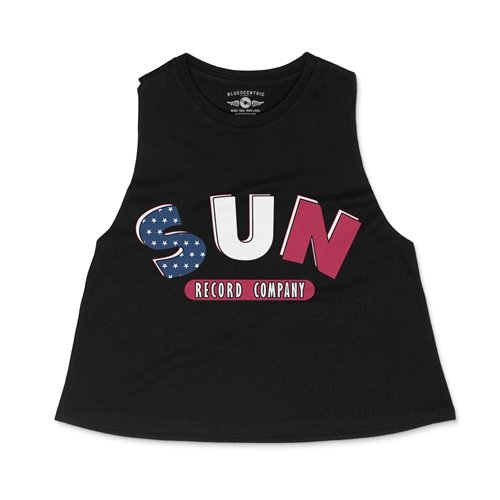 Crop Tank Heather Black
