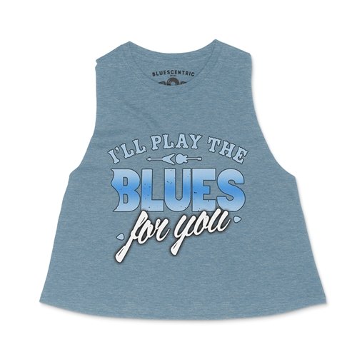 Crop Tank Heather Deep Teal