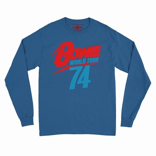 David Bowie '74 Vintage Tour Long Sleeve T-Shirt