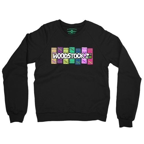 Woodstock Rainbow Concert Ticket Crewneck Sweatshirt