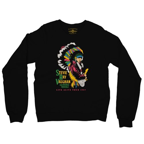 Stevie Ray Vaughan 1987 Vintage Tour Crewneck Sweatshirt