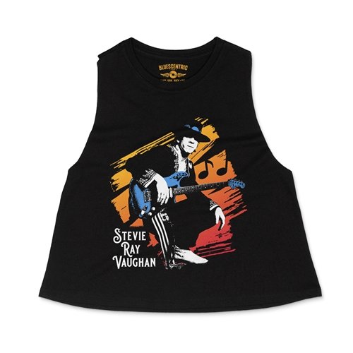 Crop Tank Heather Black