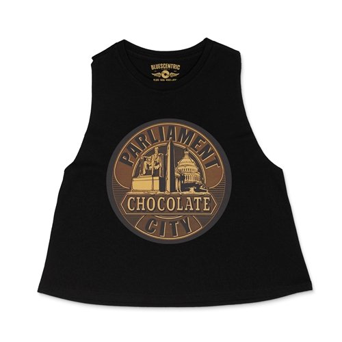 Crop Tank Heather Black
