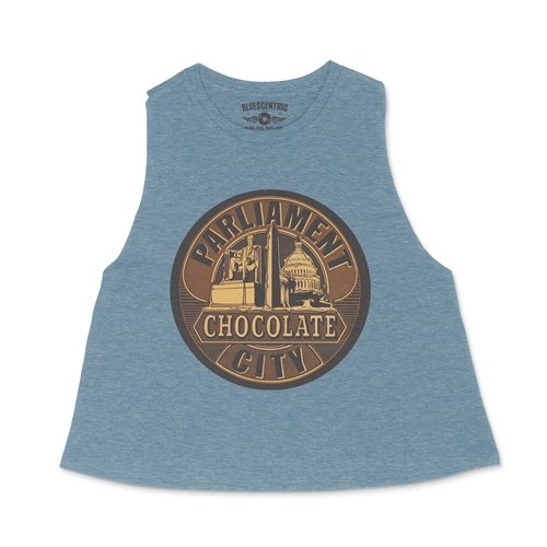 Crop Tank Heather Deep Teal